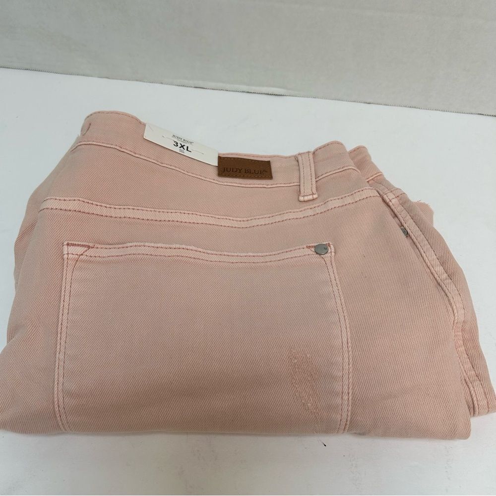 Judy Blue‎ NWT Making me Blush Cut Off Distressed Jean Shorts Style #150149 3XL